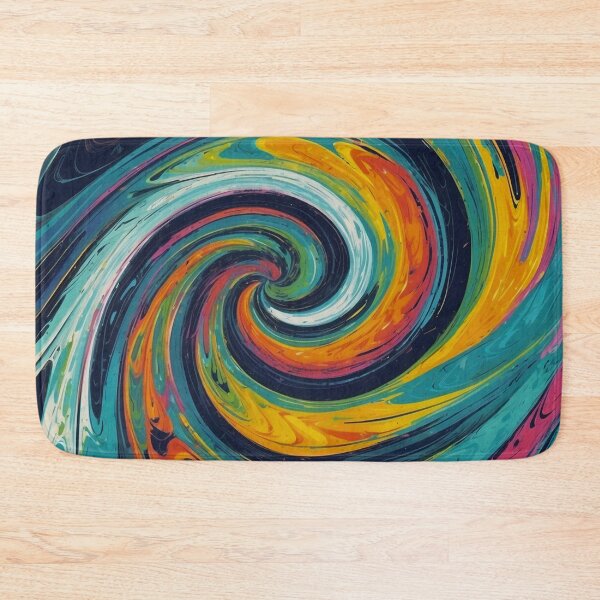 Item preview, Soothing Colors Swirl Blue Orange designed and sold by SassyArtistry.
