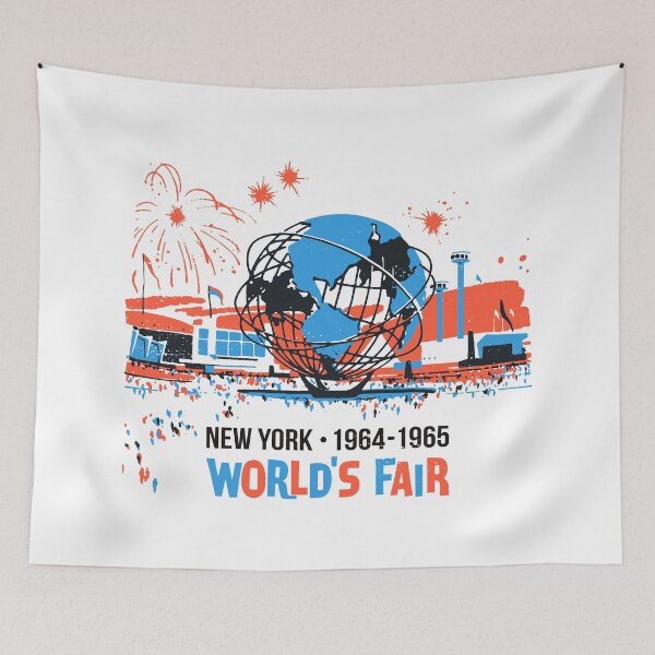 Item preview, 1964 1965 New York World's Fair Unisphere and Icons Full Color designed and sold by deadmansupplyco.