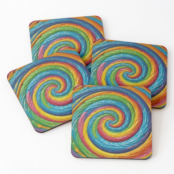 Item preview, Loli Pop Soothing Colors Fabric Texture Swirl  designed and sold by SassyArtistry.