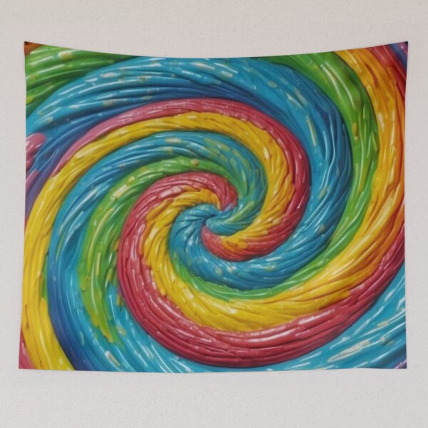 Item preview, Loli Pop Soothing Colors Fabric Texture Swirl  designed and sold by SassyArtistry.