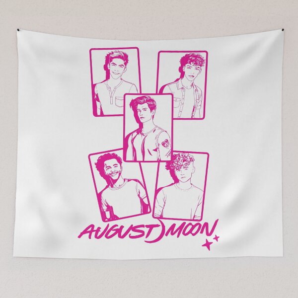 Item preview, August Moon Band Members Pink and White designed and sold by baranskini.
