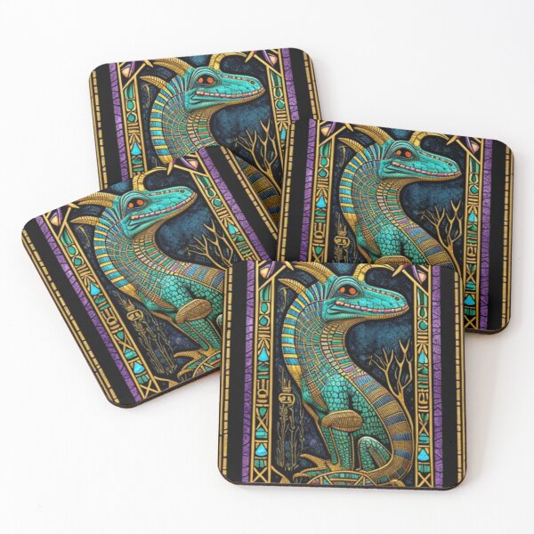 Item preview, Abstract Ancient Egyptian Crockodile Art  designed and sold by TheDarkWardrobe.