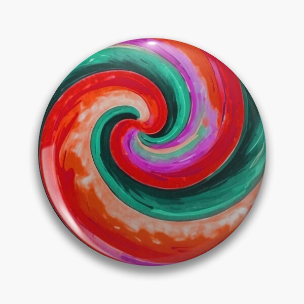 Item preview, Red and Teal Loli Pop Soothing Colors Swirl  designed and sold by SassyArtistry.