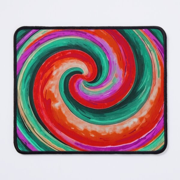 Item preview, Red and Teal Loli Pop Soothing Colors Swirl designed and sold by SassyArtistry.