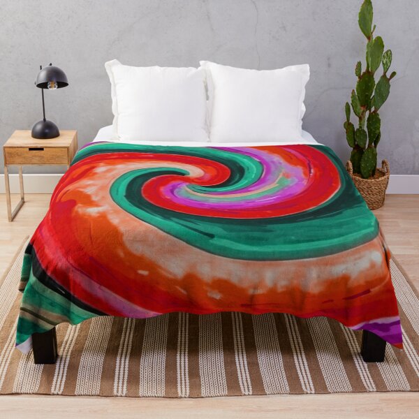 Item preview, Red and Teal Loli Pop Soothing Colors Swirl  designed and sold by SassyArtistry.