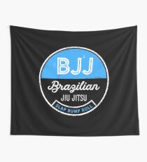 Slap Bump Roll for BJJ Brazilian Jiu Jitsu Fighters, MMA Wall Tapestry