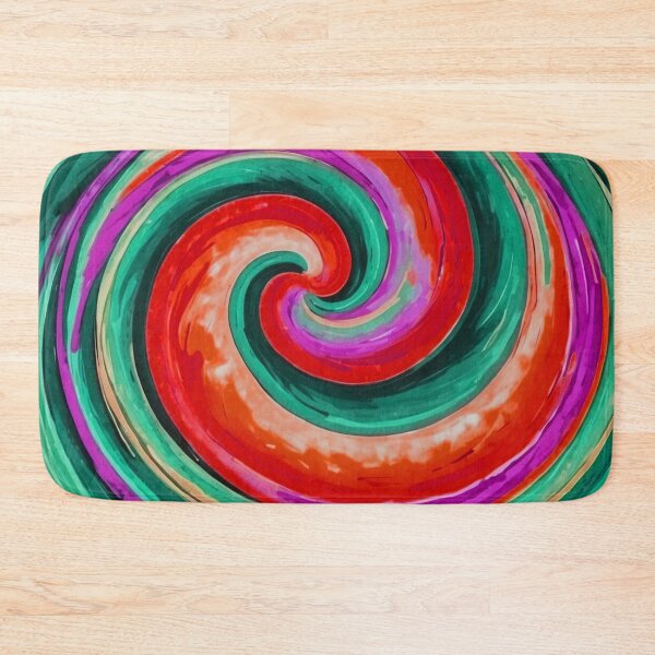 Item preview, Red and Teal Loli Pop Soothing Colors Swirl  designed and sold by SassyArtistry.