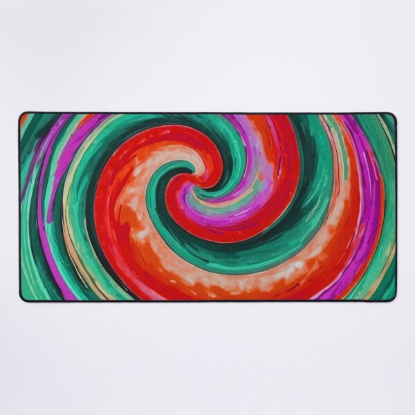 Item preview, Red and Teal Loli Pop Soothing Colors Swirl  designed and sold by SassyArtistry.