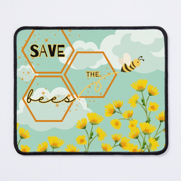 Item preview, Save the Bees - Eco-Friendly Floral Design designed and sold by Studio70Nine.