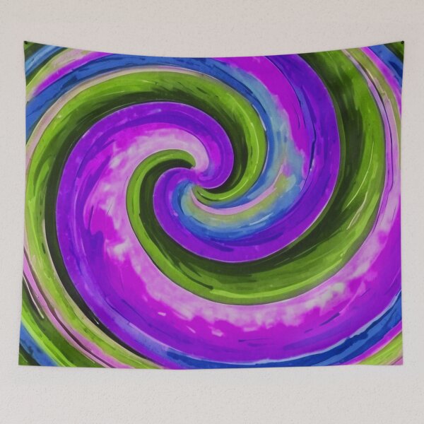 Item preview, Purple and green Loli Pop Soothing Colors Swirl  designed and sold by SassyArtistry.