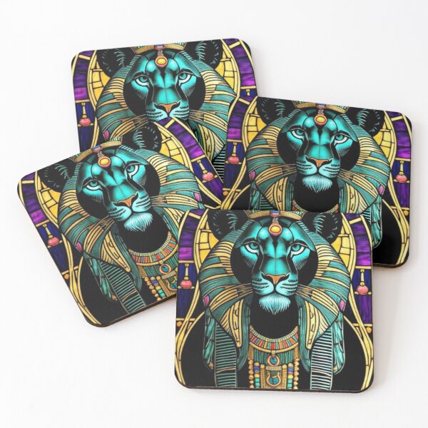 Item preview, Abstract Ancient Egyptian Lion  Art  designed and sold by TheDarkWardrobe.