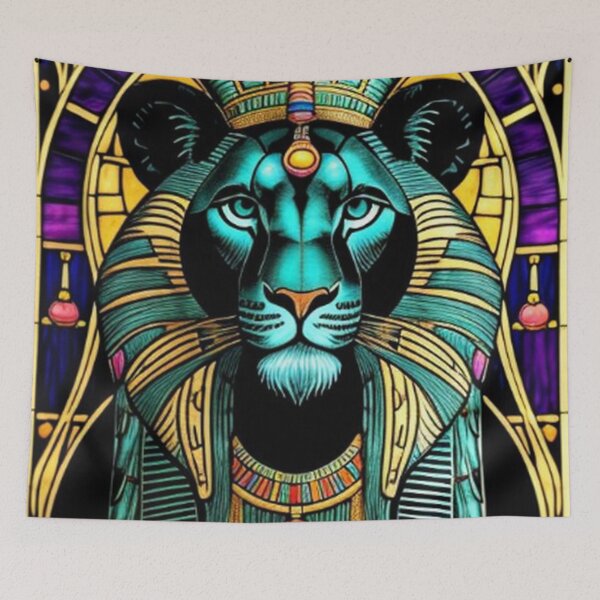 Item preview, Abstract Ancient Egyptian Lion  Art  designed and sold by TheDarkWardrobe.