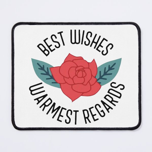 Item preview, Best wishes, warmest regards designed and sold by discocowgirl.