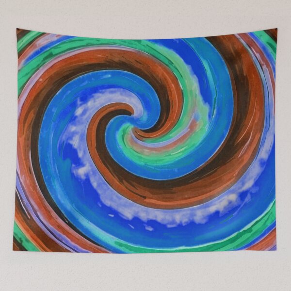 Item preview, Red and Blue Loli Pop Soothing Colors Swirl  designed and sold by SassyArtistry.