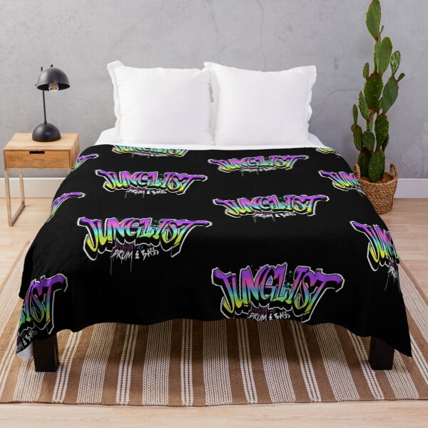 Item preview, JUNGLIST  - Graffiti Spray Paint  (white/purple/blue)  designed and sold by Discothreadz.
