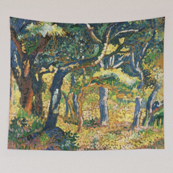 Artikelvorschau, Wiese in der Provence Natur Landschaft Malerei entworfen und verkauft von VintageArchive.
