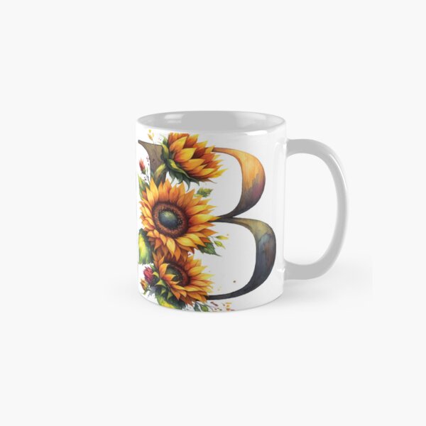SUNFLOWER LETTER B Classic Mug