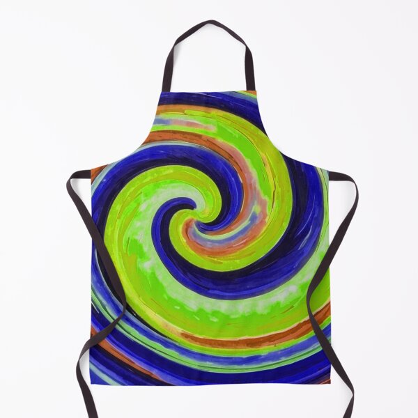 Item preview, Blue and neon green Loli Pop Soothing Colors Swirl  designed and sold by SassyArtistry.