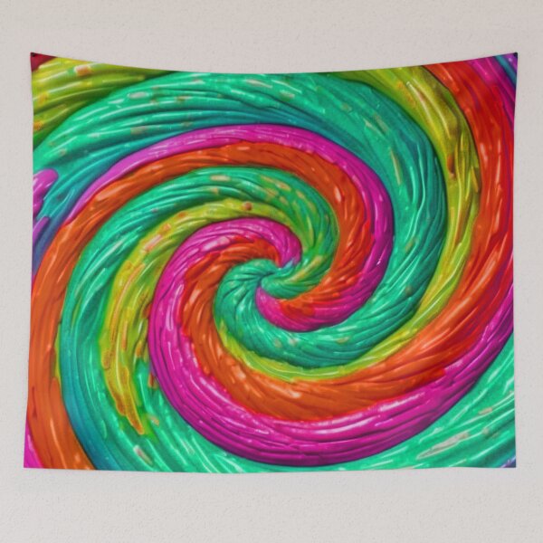 Item preview, Pink Neon Loli Pop Soothing Colors Fabric Texture Swirl  designed and sold by SassyArtistry.