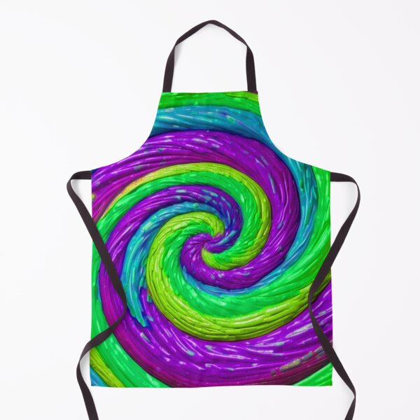 Item preview, Purple and Neon Green Loli Pop Soothing Colors Fabric Texture Swirl  designed and sold by SassyArtistry.