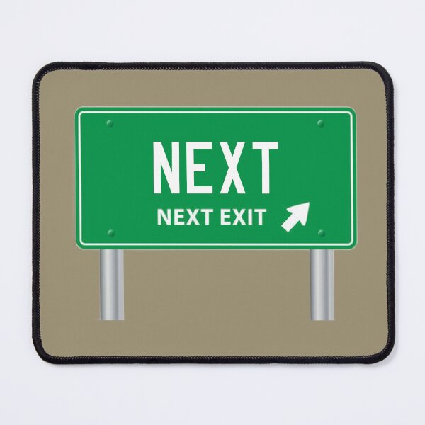 Item preview, SIGNS OF THE TIMES NEXT EXIT designed and sold by THE AMERICAN TEEVANGELIST.