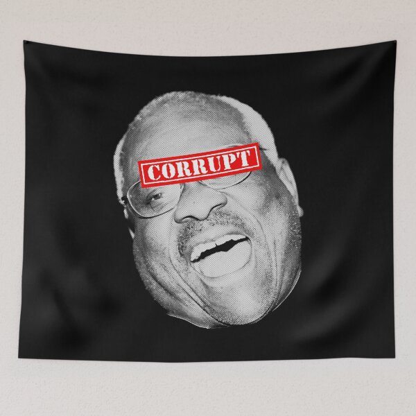 Item preview, Clarence Thomas Corrupt (corrupt label BW) designed and sold by Thelittlelord.