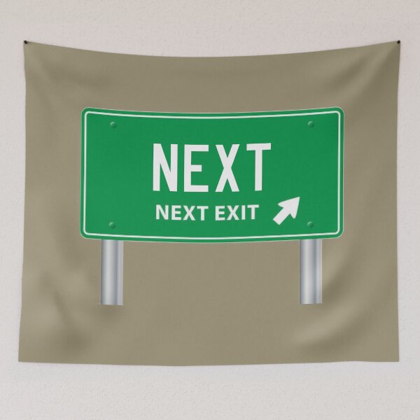 Item preview,  SIGNS OF THE TIMES  NEXT EXIT designed and sold by THE AMERICAN TEEVANGELIST.