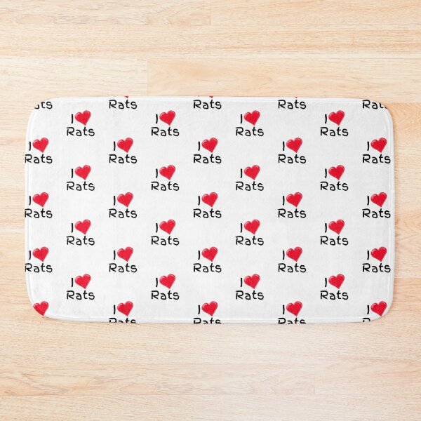 Item preview, I love rats (black writing) designed and sold by Kaylews_Designs.