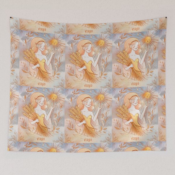 Item preview, Virgo Astrology. Sun in Virgo, Zodiac sign, Virgo symbol designed and sold by ZodiacWonders.
