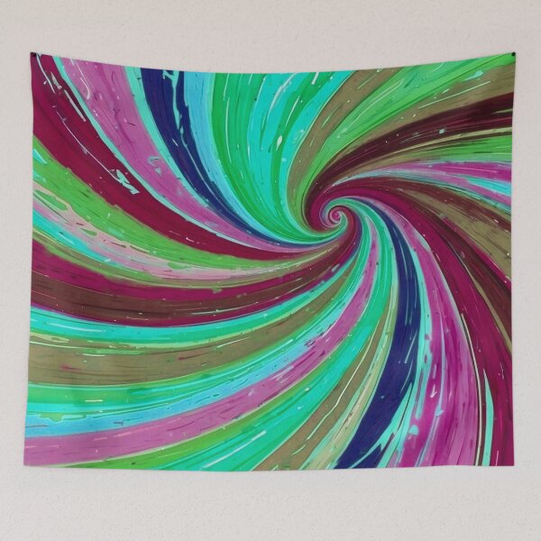 Item preview, Teal Calming Tornado Soothing Colors Swirl  designed and sold by SassyArtistry.