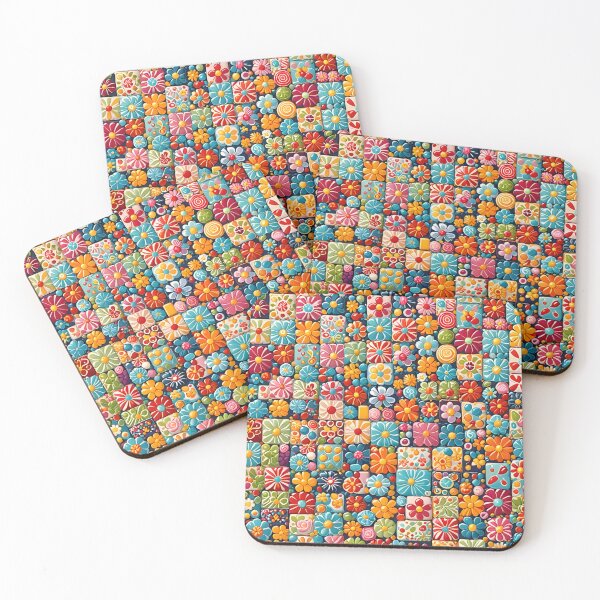 Item preview, Floral Patchwork Pattern designed and sold by AJSRPrints.