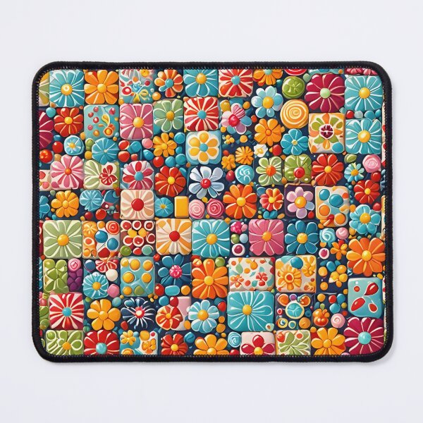 Item preview, Floral Patchwork Pattern designed and sold by AJSRPrints.