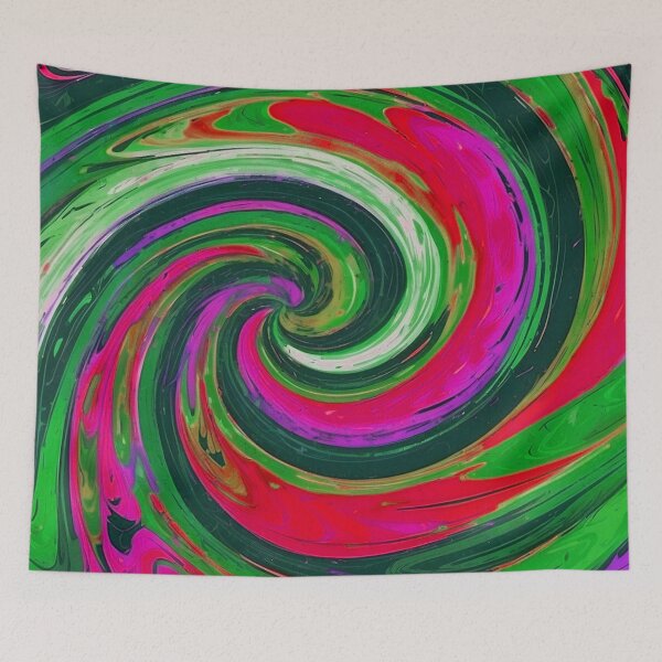 Item preview, Soothing Colors Swirl Pink Green designed and sold by SassyArtistry.