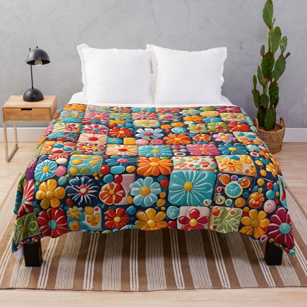 Item preview, Floral Patchwork Pattern designed and sold by AJSRPrints.