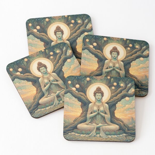 Item preview, "Female Buddha Beneath The Bodhi Tree" designed and sold by patrickcallan.