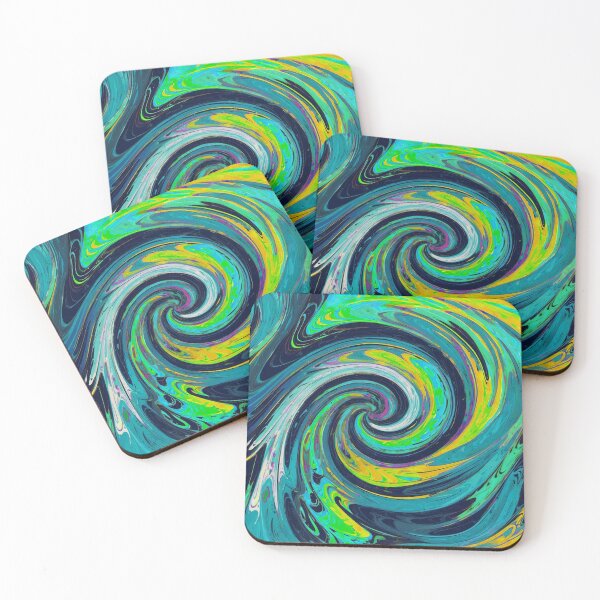 Item preview, Soothing Colors Swirl Blue Green designed and sold by SassyArtistry.