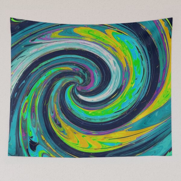 Item preview, Soothing Colors Swirl Blue Green designed and sold by SassyArtistry.