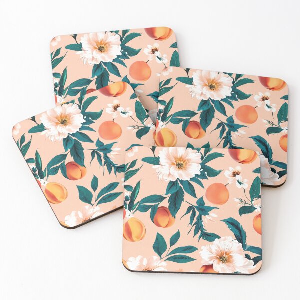 Item preview, Peach Floral Pattern designed and sold by DesignsbySimons.