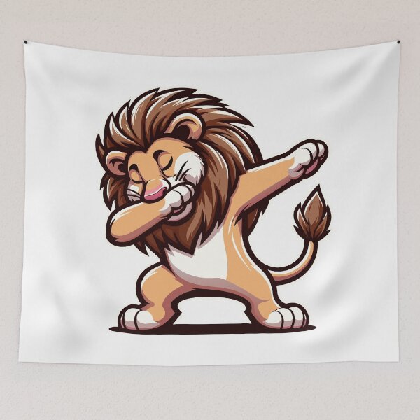Item preview, Dabbing Lion - King of the Jungle designed and sold by Designowner.