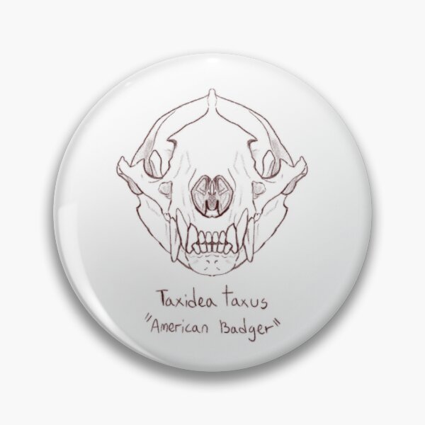 Item preview, American Badger Skull designed and sold by GrilledRetro.