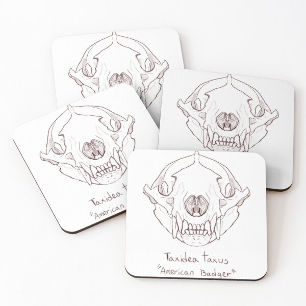 Item preview, American Badger Skull designed and sold by GrilledRetro.