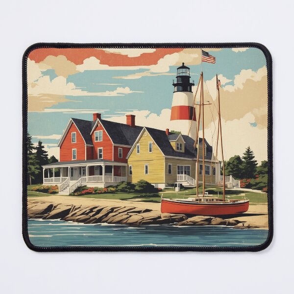 Item preview, Falmouth Maine USA Vintage Travel Tourism  designed and sold by TravelersGems.