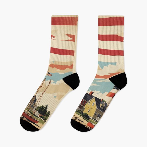 Item preview, Falmouth Maine USA Vintage Travel Tourism  designed and sold by TravelersGems.