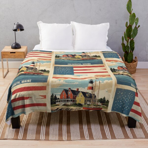 Item preview, Falmouth Maine USA Vintage Travel Tourism  designed and sold by TravelersGems.