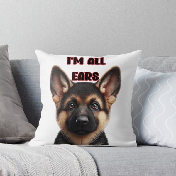 Item preview, Adorable German Shepherd Puppy "I'm All Ears" Design designed and sold by ddproducts.