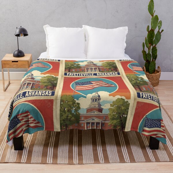 Item preview, Fayetteville Arkansas USA Vintage Travel Tourism designed and sold by TravelersGems.