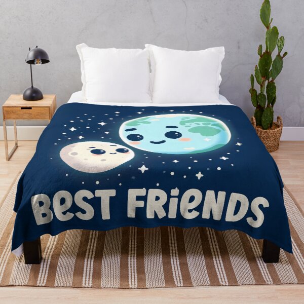 Artikelvorschau, Beste Freunde Erde und Mond Kawaii Erde und süße Mondillustration Alles Gute zum Geburtstag Weltraumthema Tag der Erde entworfen und verkauft von Gay-Koala.