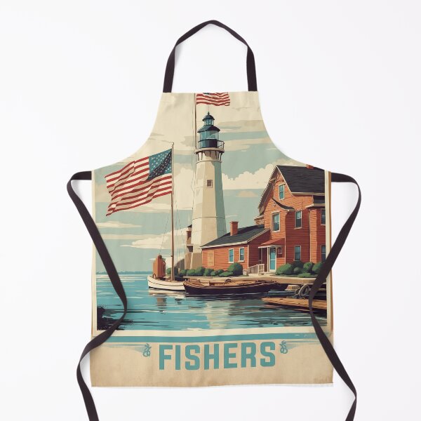 Item preview, Fishers Indiana USA Vintage Travel Tourism designed and sold by TravelersGems.