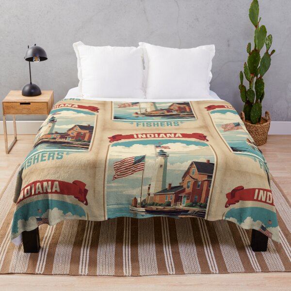 Item preview, Fishers Indiana USA Vintage Travel Tourism  designed and sold by TravelersGems.