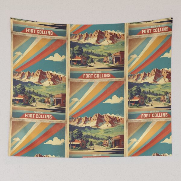 Item preview, Fort Collins Colorado USA Vintage Travel Tourism  designed and sold by TravelersGems.